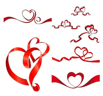Cinta en forma de corazón eps