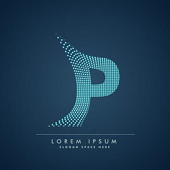 خلاصة النقاط الإبداعية شعار حرف P eps