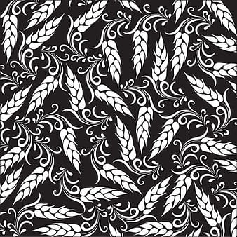 Set of wheat patterns mix vector eps