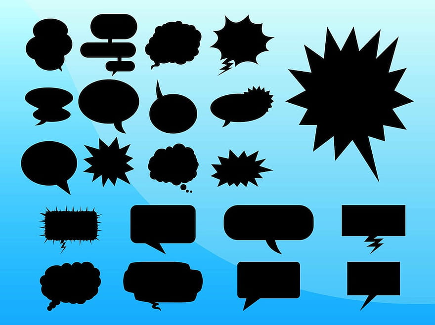 Comic Bubbles ai vector
