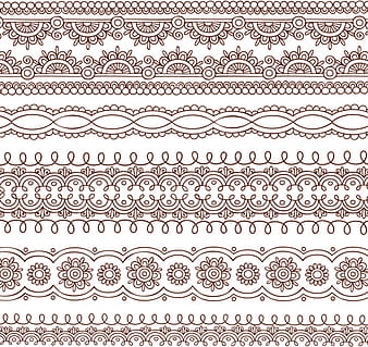 Ornament Borders with lace 3 vector ai