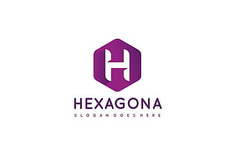 حرف H شعار السداسي svg eps