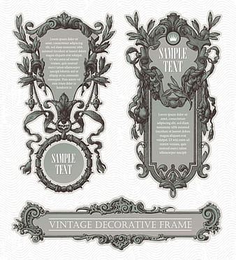 European classic pattern border  vector eps