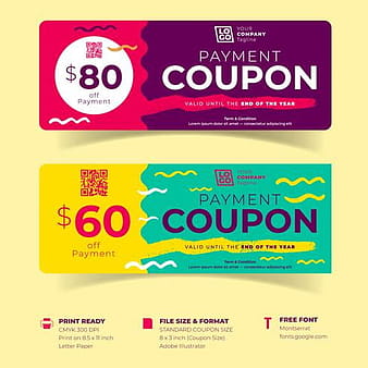 Voucher Gift Certificate Coupon Templates ai svg eps vector