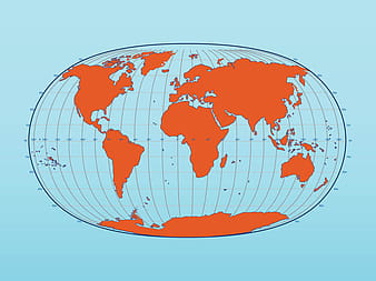 World Map with Latitude and Longitude ai vector