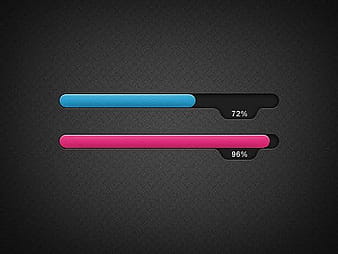 Simple progress bar psd vector