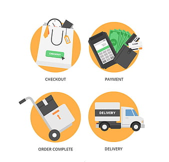 4 beautiful e-commerce icon vector ai