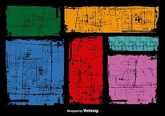 Grunge colorful banners ai vector