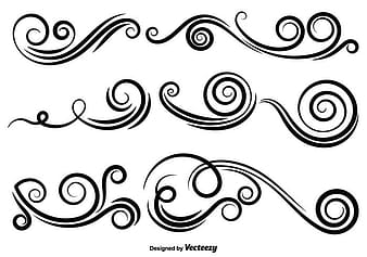 Vector conjunto de remolinos ai svg