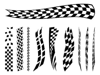 Racing Flags Set ai vector