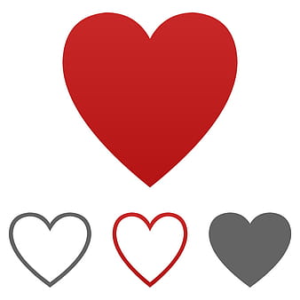 Love Heart Logo Set vector eps ai