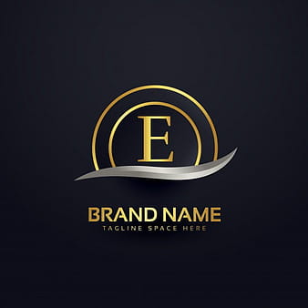 Luxury letter e logo design eps vector