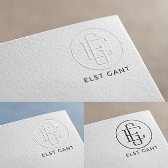 Maqueta de logo en papel psd