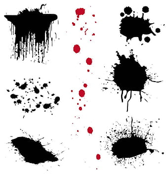 Material de vector de salpicadura de punto de tinta  svg
