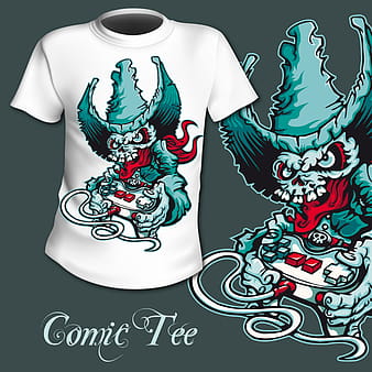 Vector de diseño de patrón de impresión de camiseta de videojuego eps