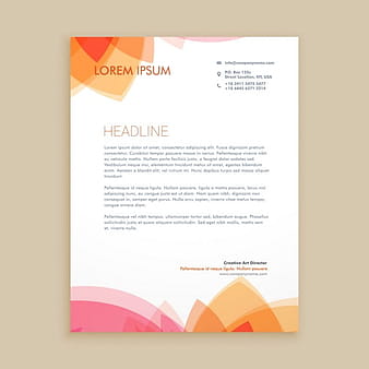 Beautiful letterhead design eps vector