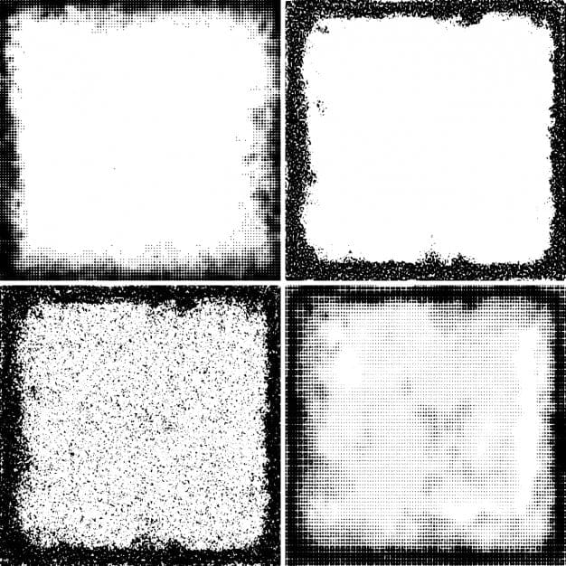 Halftone frames pack eps vector