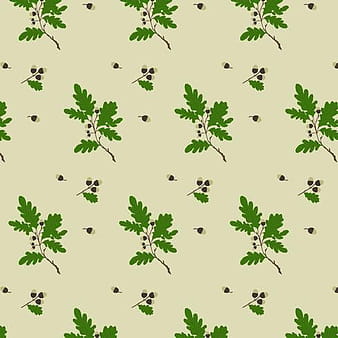 Acorn Tree Pattern ai svg vector