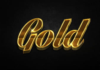 59 3d shiny gold text effects preview psd vector
