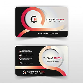 Modern abstract business card eps vector