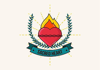 Sacred Heart eps svg vector