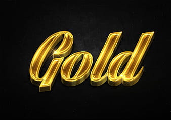 34 3d shiny gold text effects preview psd vector