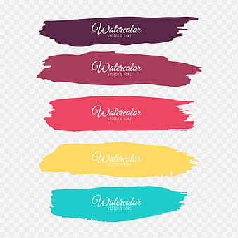 Colorful brush strokes ai eps vector