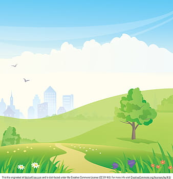 Urban park vector eps