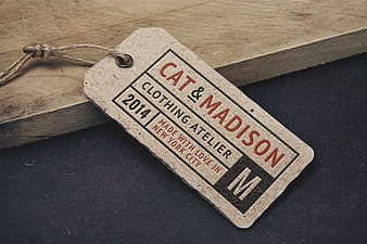 Vintage Label Tag MockUp psd vector