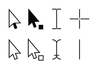 Icono de cursor eps svg