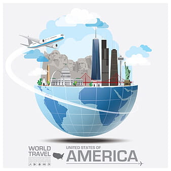 Creative world travel vectors template  eps