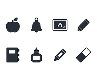 School Equipment Icon svg eps vector