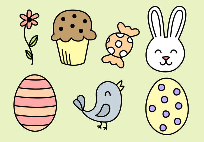 Free Easter Elements Vector ai