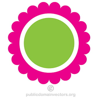 Circle Flower Vector eps ai