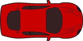 Red racing car top view svg vector