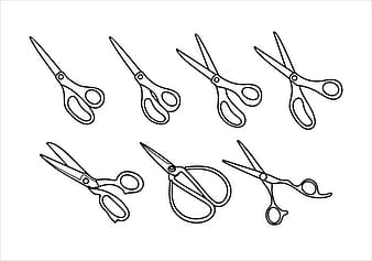 Scissors Outline Free Vector eps svg