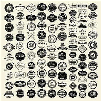 Etiquetas de calidad premium retro vintage eps