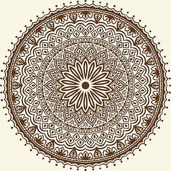 Ornamental round lace with damask and arabesque elements eps vector