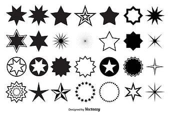 Formas de estrellas vectoriales ai eps