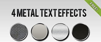 4 Free Metal Text Effect Styles