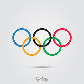 Olympic rings logo ai vector