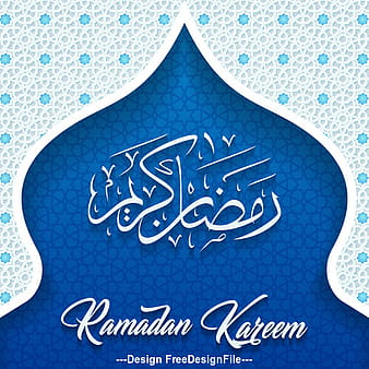 Ramadan Kareem vector greeting card vector eps