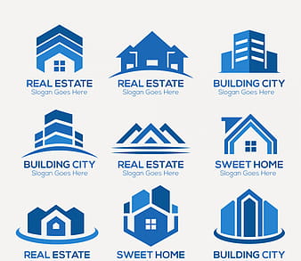 Real estate logos ai eps vector