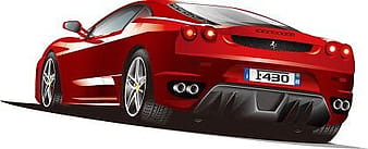 Free Illustrated Ferrari eps vector