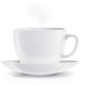 Real white coffee cup eps vector