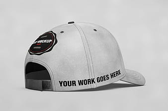Cap mock up back view psd vector