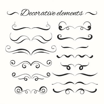 Adornos decorativos y cenefas eps