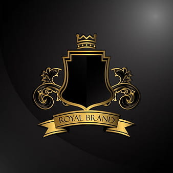 Elegant golden logo eps vector