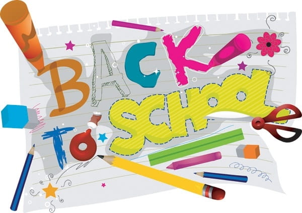 School theme vector eps