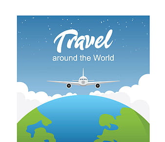 travel around the world eps ai vector